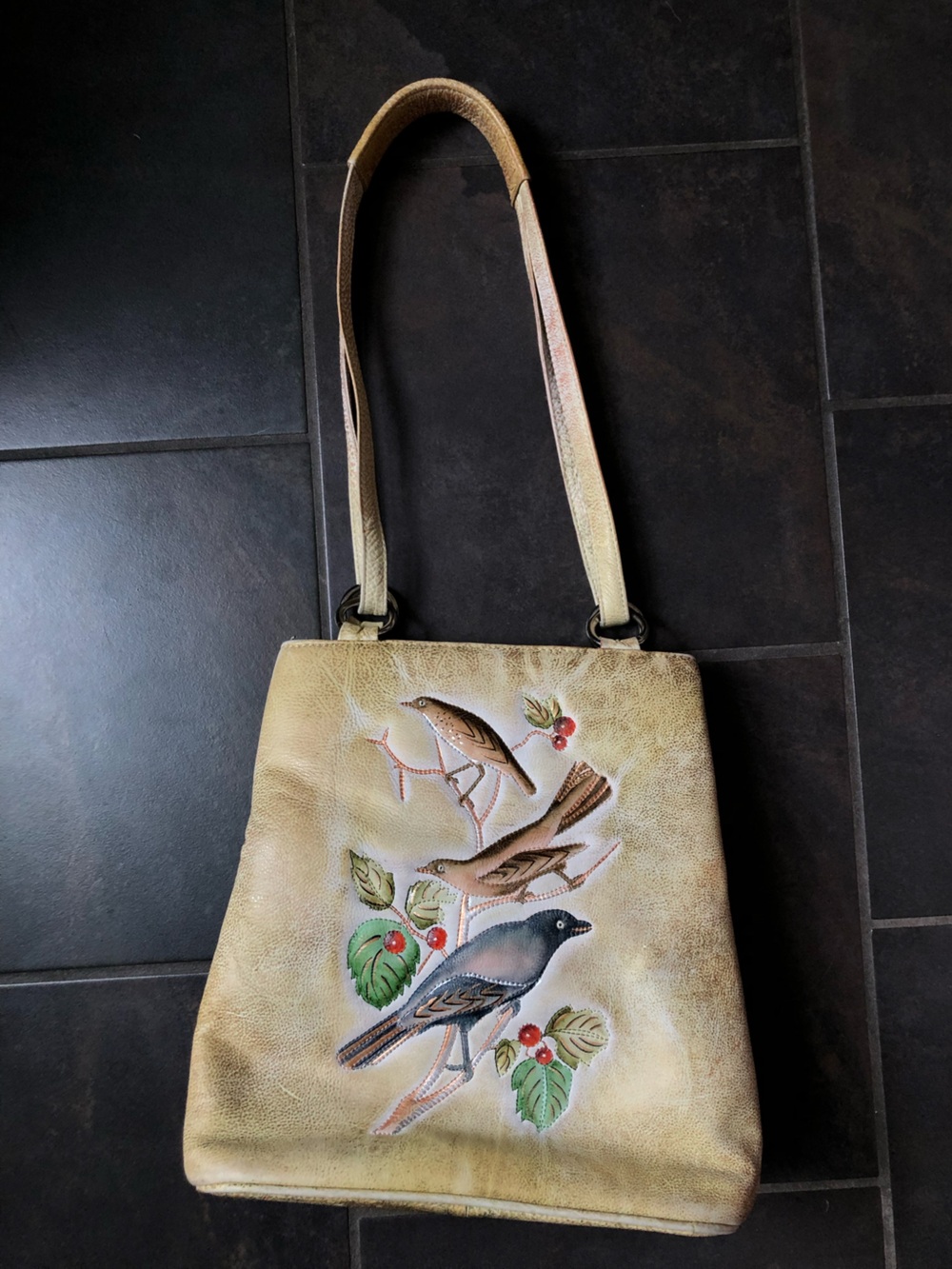 BIACCI Hand Painted bag with Birds🪶